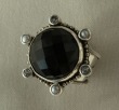 Mars & Valentine Faceted Black Onyx Ring