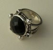 Mars & Valentine Faceted Black Onyx Ring
