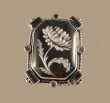 Mars & Valentine Black Dahlia Large Statement Ring--Size 8.75