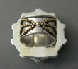 Mars & Valentine Large Statement Ring with Blue Topaz & Peridot--ORIGINALLY $210.00