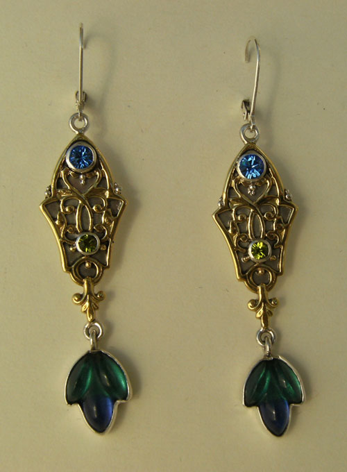 Mars & Valentine Peahen Earrings