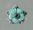 Mars & Valentine Petite Turquoise Flower Ring