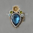 Mars & Valentine Blue Peacock Teardrop Ring--FROM THE PEACOCK COLLECTION--REGULAR PRICE $185.00