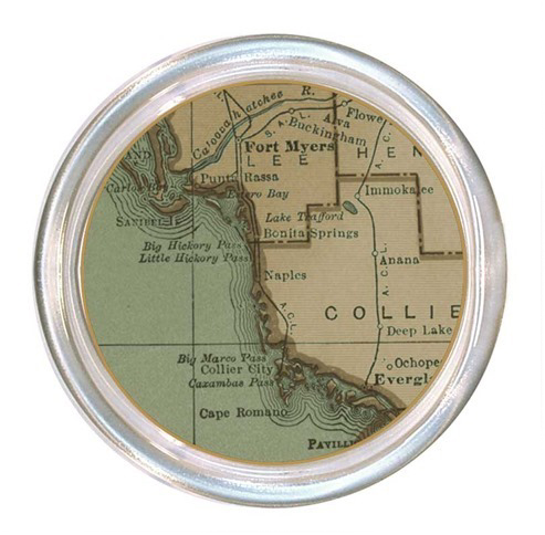 Antique Naples Wine Coaster