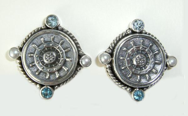 Mars & Valentine Nautical Post Earrings