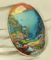 Russian Hand Painted Ocean Treasure Statement Collar