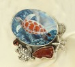 Russian Hand Painted Ocean Treasure Statement Collar