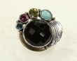 Mars & Valentine Black Onyx Teardrop & Swarovski Crystal Bracelet