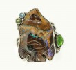 Echo of the Dreamer Opal Fish Ring with Gemstones