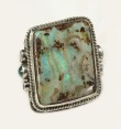 Echo of the Dreamer Large Boulder Opal Statement Ring