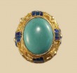 Turquoise Ring in Gold Vermeil Setting--FORMERLY 155.00