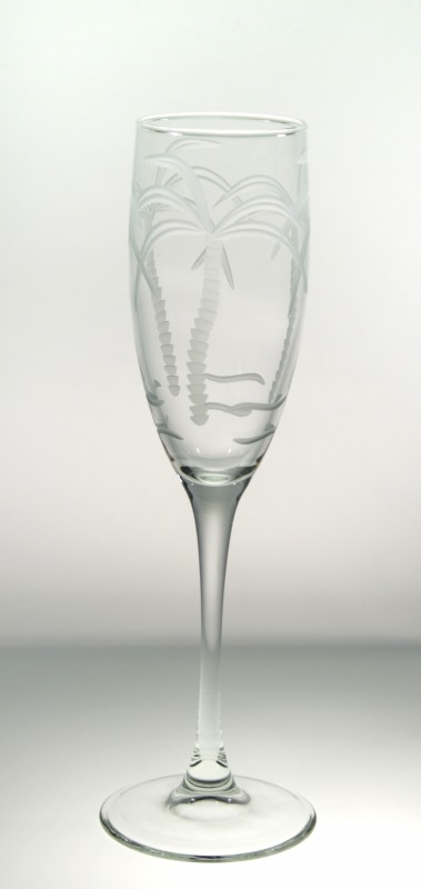 Rolf Palm Tree 8 oz. Champagne Flute