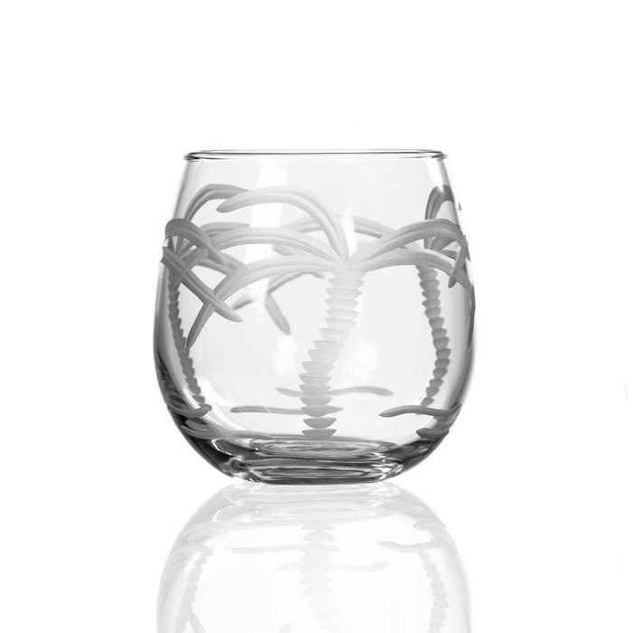 Rolf Palm Tree Stemless Red Wine Balloon 16.75 oz
