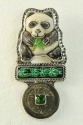 Carved Bone Panda Pin-Pendant