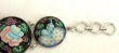 Russian Hand Painted Peacock Statement Bracelet, Adjustable