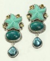 Amy Kahn Russell Aqua Starfish & Pearl Bracelet
