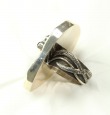 Echo of the Dreamer Mother of Pearl Leaf Ring