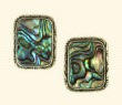 Hand Painted Mother of Pearl Pendant Necklace