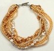Peach Pearl Post Earrings