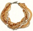 Peach Fresh Water Pearl Tourssade