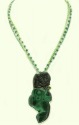 Green Garnet, Malachite, & Peridot Pendant Necklace
