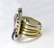 Pink Drusy Coin Pearl Cluster Ring--REGULAR PRICE $288.00
