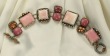  Shell, Rhodonite, & Quartz Bracelet
