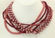 Raspberry Multi Strand Choker