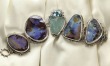 ECHO OF THE DREAMER BRACELET SALE WITH FREE SHIPPING: Opal & Raw Aquamarine Statement Bracelet--NOW ON SALE FOR $1916.00