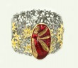 Rhodium Cuff with Vermeil