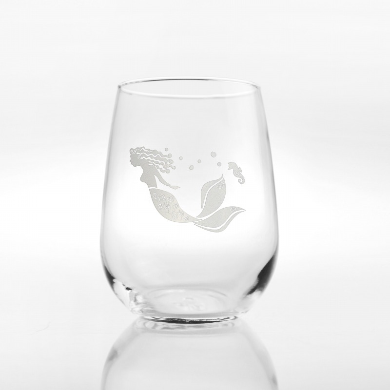 Mermaid 17 oz Stemless Wine