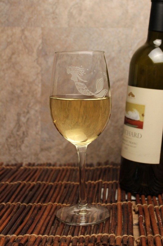 Mermaid White Wine Glass 12 oz