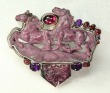 Large Ruby Zoisite Equestrian Composition