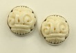 Carved Bone Stretch Bracelet