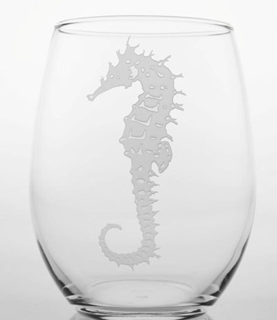 Rolf Seahorse 17 oz. Stemless Wine Tumbler