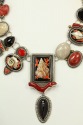 Russian Hand Painted Seashell Necklace