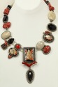 Russian Hand Painted Seashell Necklace