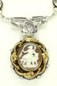 Mars & Valentine Antique Diana Shell Cameo Pendant