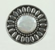 Large Silver Sunflower Ring with White Pearl--RGULAR PRICE $160.00