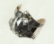 Mars & Valentine Sterling Silver Turtle Statement Cuff
