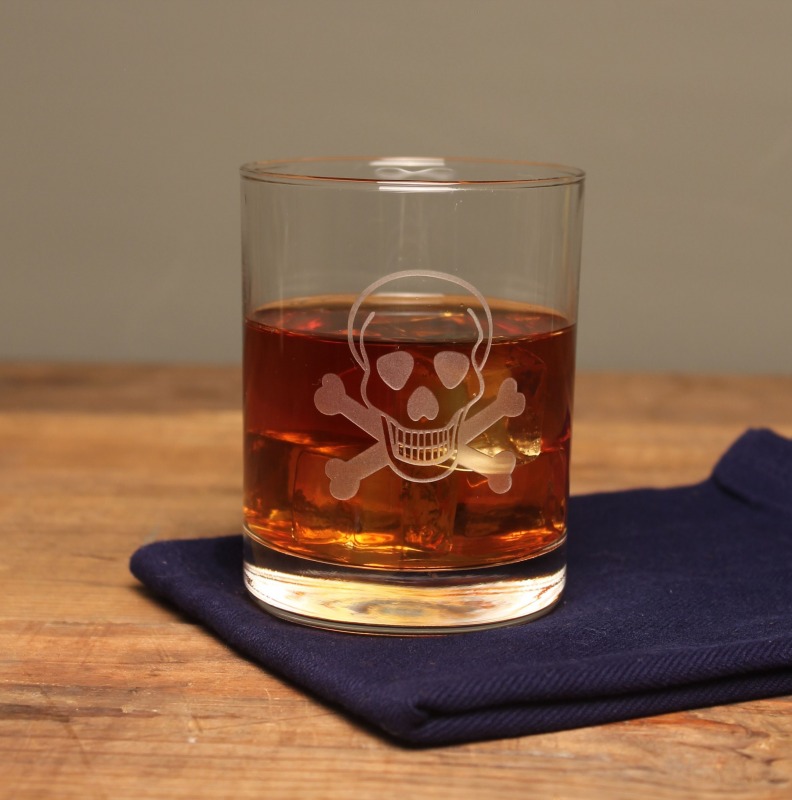 Rolf Skull & Cross Bones 13 oz. Double Old Fashioned