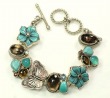 Echo of the Dreamer Turquoise & Smokey Quartz Bracelet