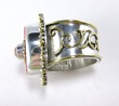 Hand Carved Cinnabar & Citrine