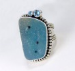 ECHO OF THE DREAMER Chrysocolla Drusy Statement Ring--ORIGINALLY $289.00--NOW 25% OFF