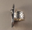 Mars & Valentine Sterling Silver Mermaid Ring with Large White Topaz