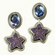 Drusy Starfish Clip Dangle Earrings--CAN BE CONVERTED TO POST