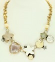 Starfish Necklace with Geode