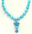 Blue Coral Starfish Necklace