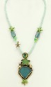 Amy Kahn Russell Sea Glass Shell & Starfish Pendant Necklace