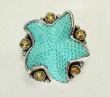 Amy Kahn Russell Aqua Starfish Ring with Citrine